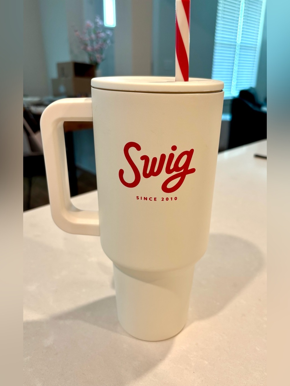 Swig Candy Cane theme 44oz tumbler